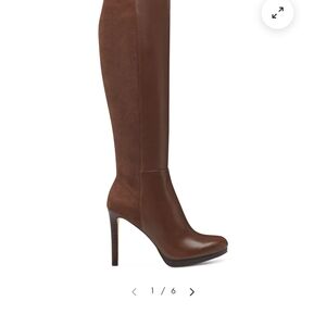 Nine West Chocolate Heeled Boots